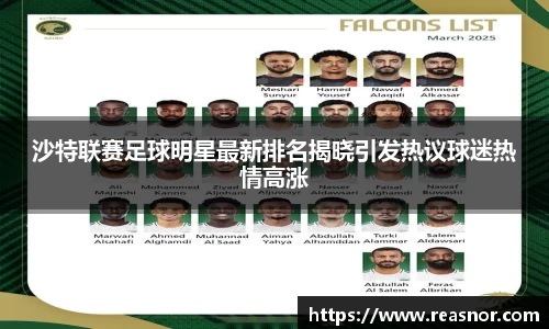 沙特联赛足球明星最新排名揭晓引发热议球迷热情高涨
